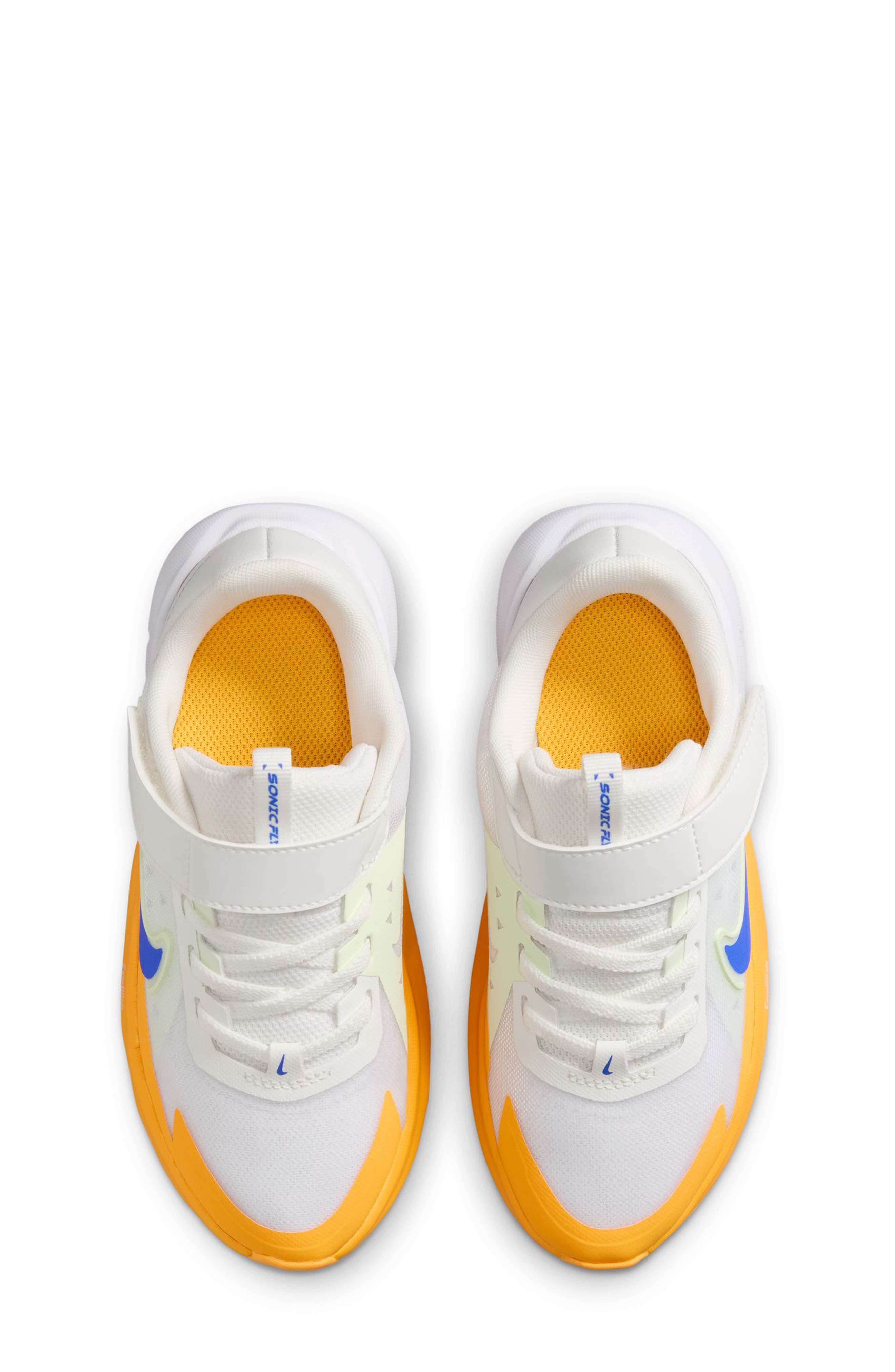 Nike Kids' Sonic Fly Running Shoe, Alternate, color, White/ Hyper Royal/ Volt