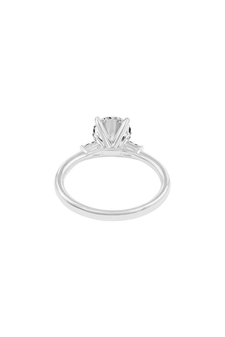 Liora 14K White Gold Round Cut Lab Grown Diamond 3 Stone Engagement Ring - 1.6 ctw, Alternate, color, 14K White Gold