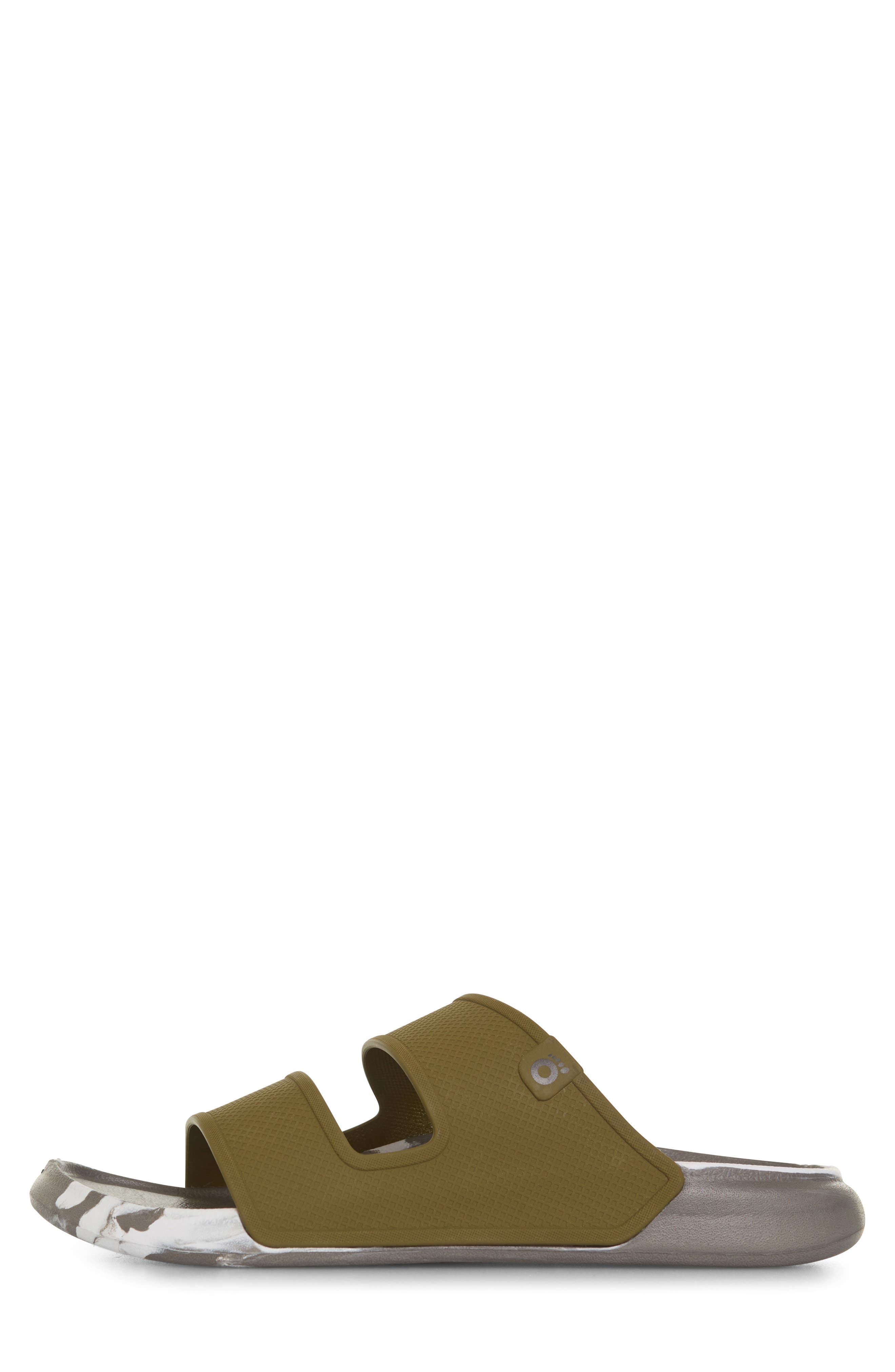 FLOOPI Charles Double Strap Slide Sandal, Alternate, color, Green