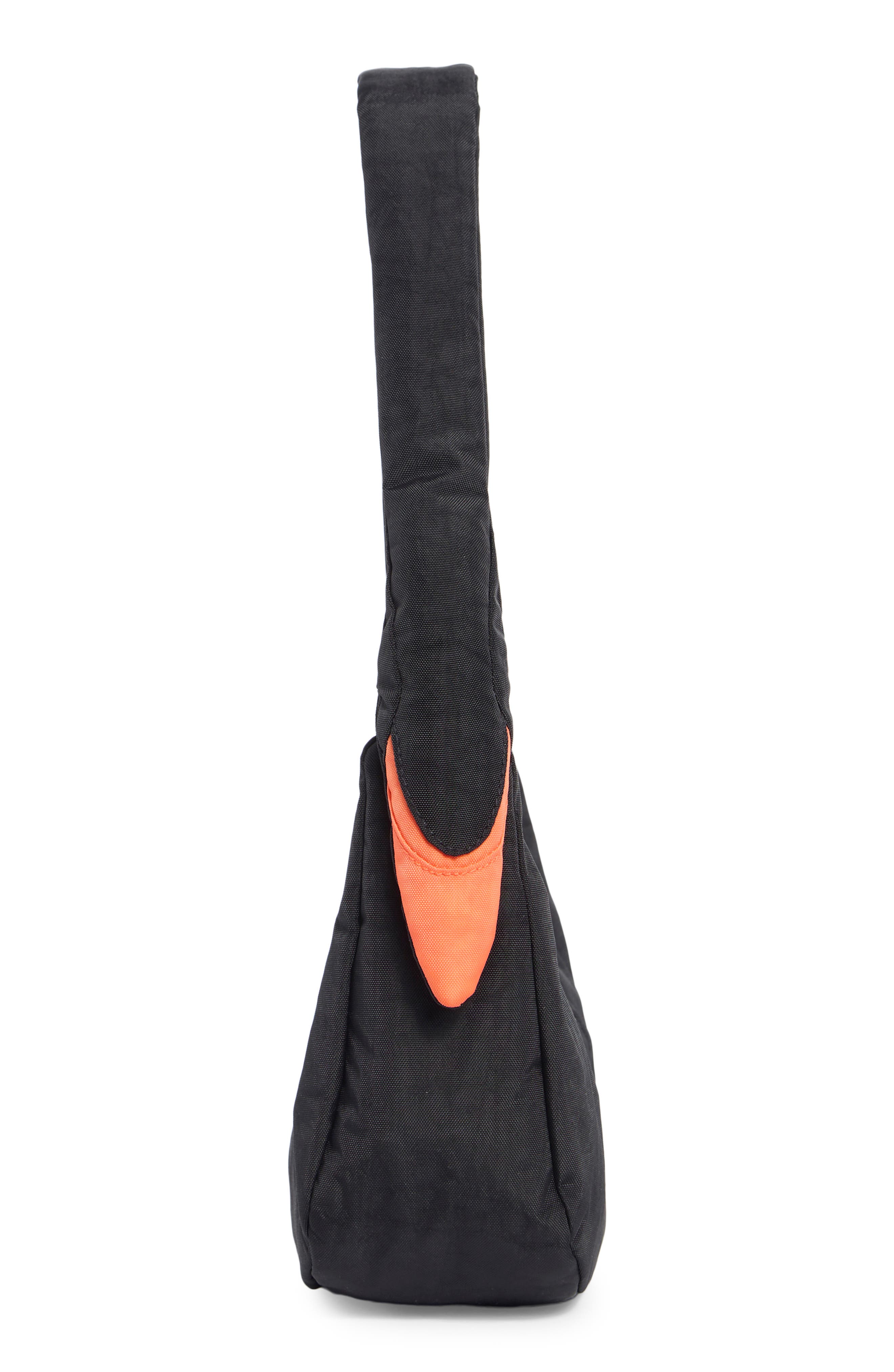 Swan Shoulder Bag, Alternate, color, BLACK