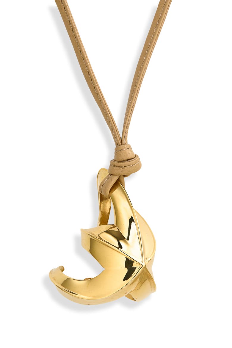 Leather Cord Pendant Necklace, Main, color, 9677 SHORE