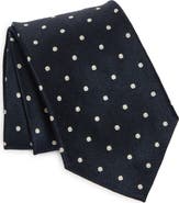 Ralph Lauren Purple Label Polka Dot Silk Satin Tie