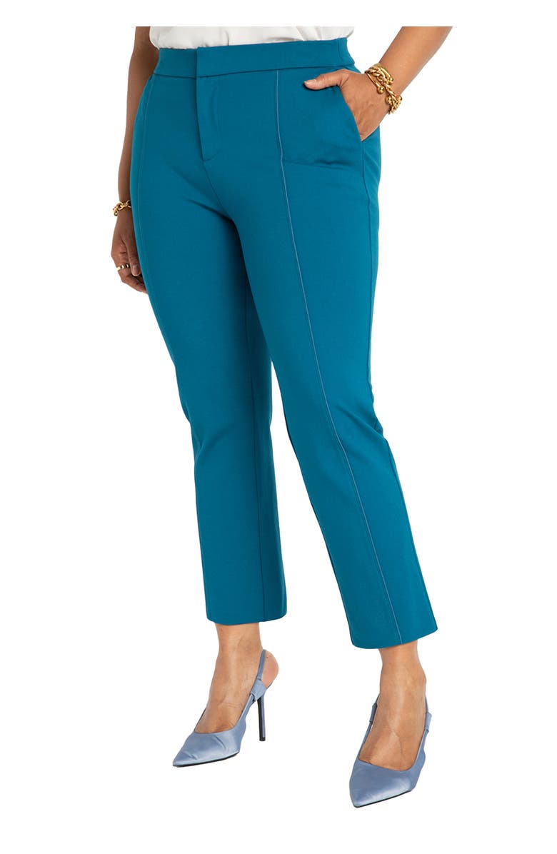 ELOQUII The Ultimate Stretch Slim Leg Pant, Main, color, Moroccan Blue