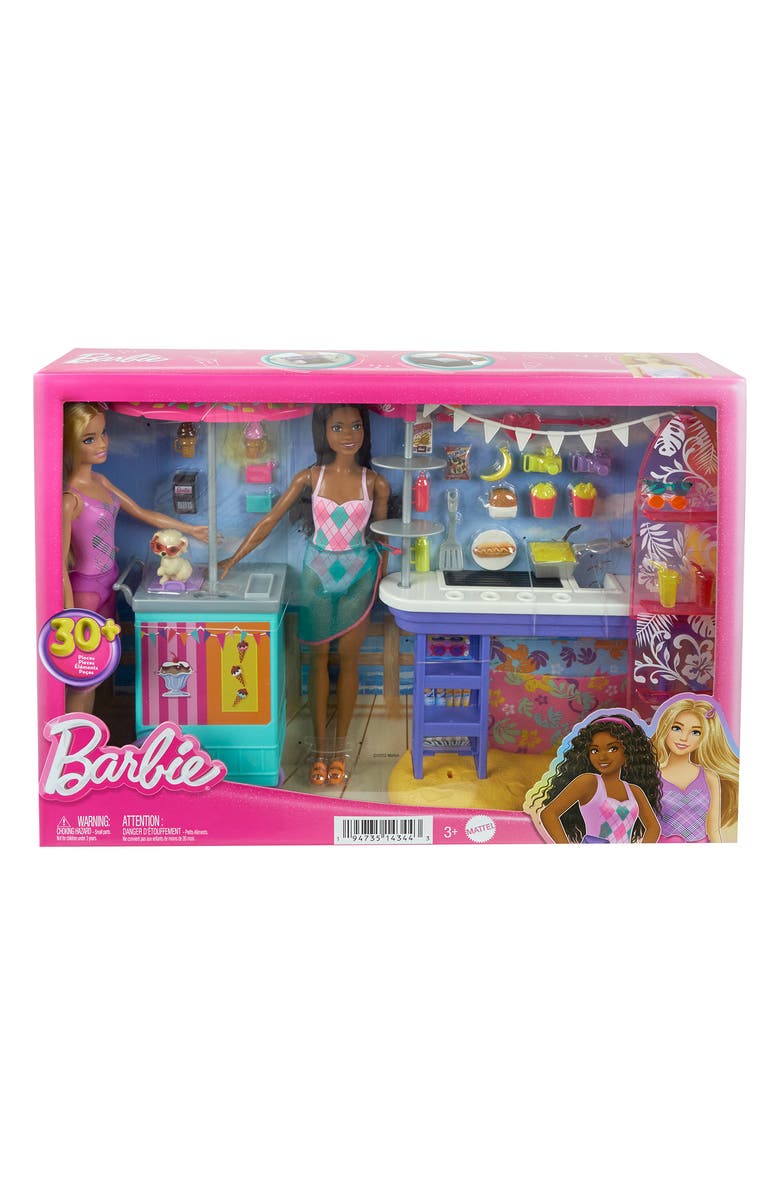 Mattel Malibu Barbie<sup>®</sup> & Brooklyn Beach Boardwalk Playset, Main, color, 