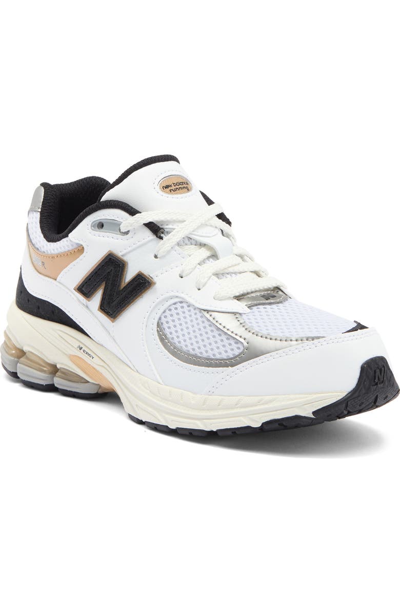 New Balance Kids' 2002R Sneaker, Main, color, White/ Black