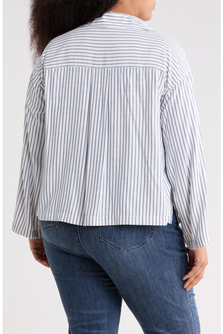 Stripe Utility Pocket Shirt, Alternate, color, OFF WHITE/ INDIGO STRIPE
