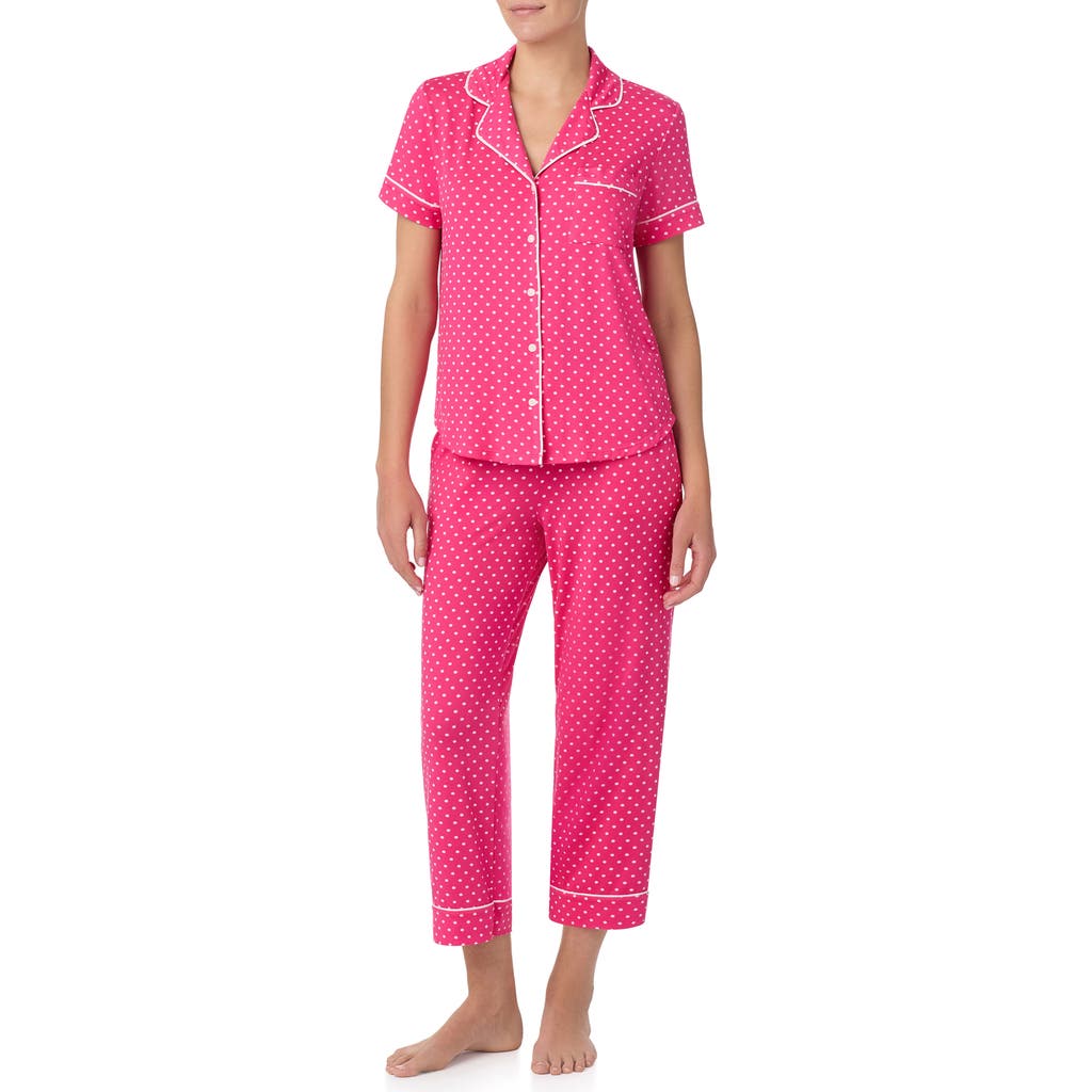 Kate Spade New York 2pc Pajama Set In Pink/white