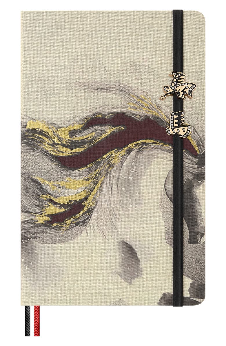 Moleskine Year of the Fire Horse Set of 2 Pins, Main, color, Gold