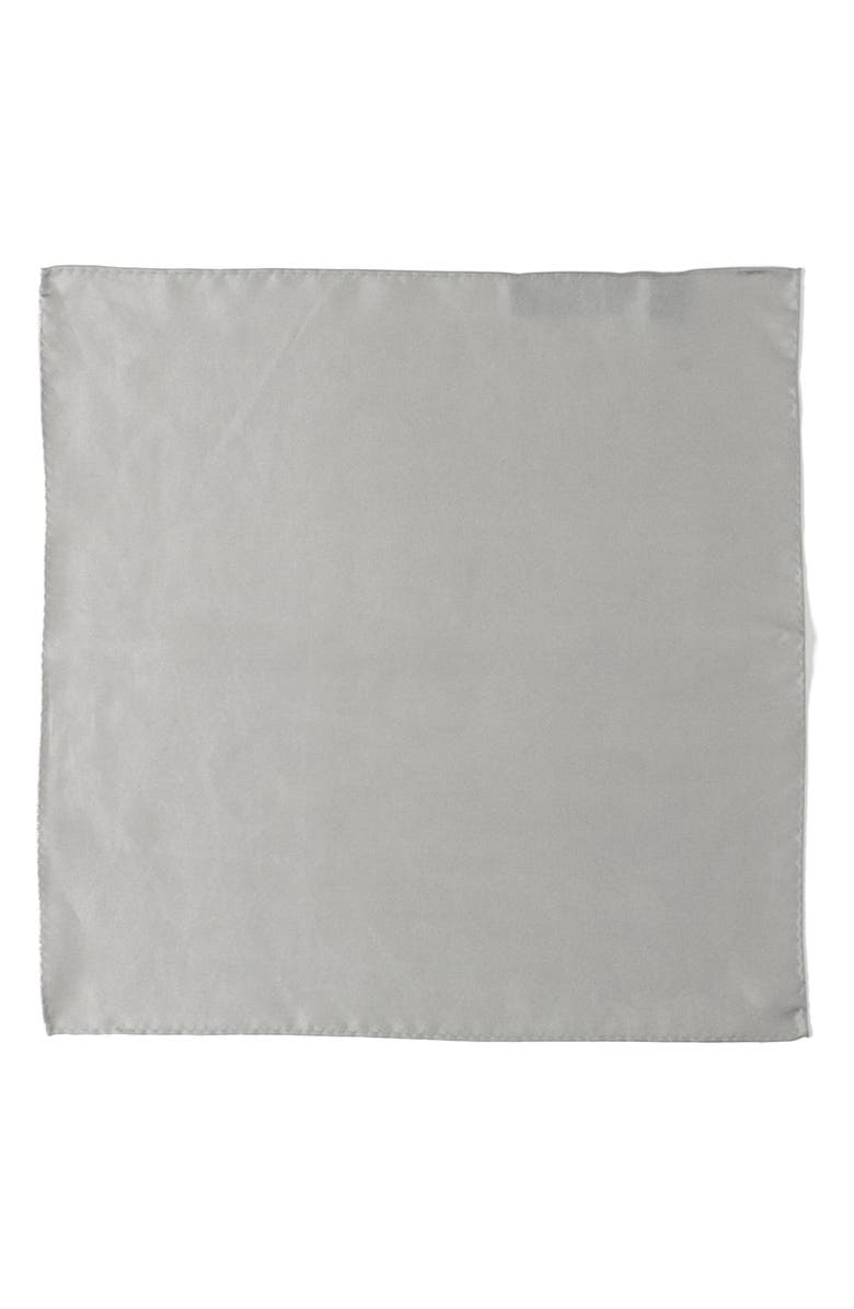 Cufflinks, Inc. Grey Silk Pocket Square, Alternate, color, Gray