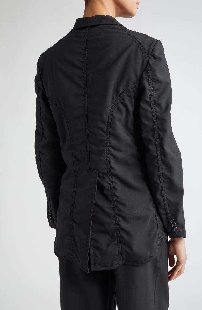 Tao Comme des Garçons Tropical Wool Blend & Cotton Broadcloth Blazer, Alternate, color, 