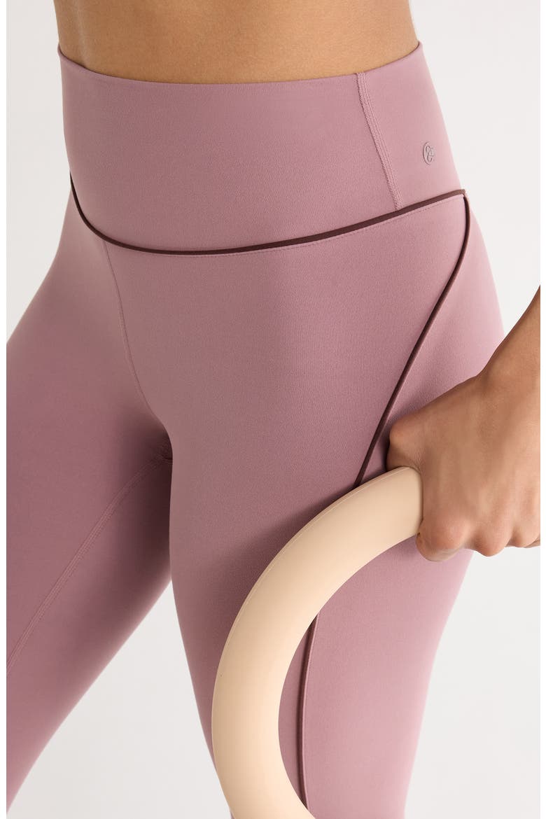 Studio Luxe High Waist 7/8 Piped Leggings, Alternate, color, PURPLE SHAKE