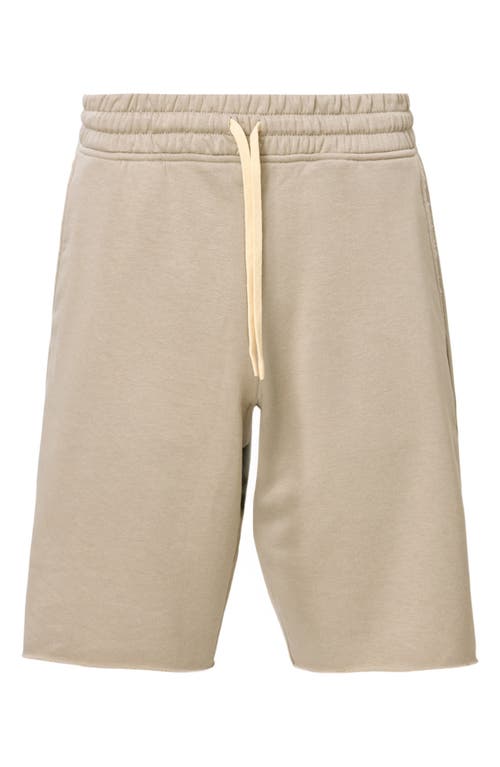 Allsaints Mens Mire Brown Helix Straight-fit Cotton-jersey Shorts