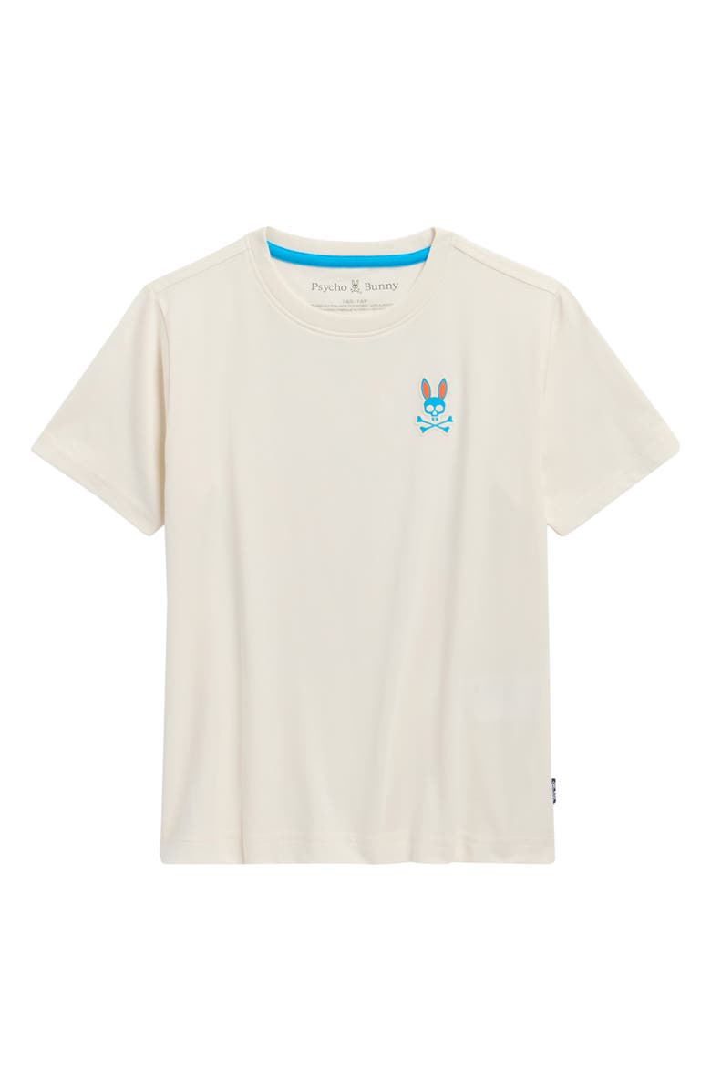Psycho Bunny Kids' Frank Back Pima Cotton Graphic T-Shirt, Main, color, Pristine