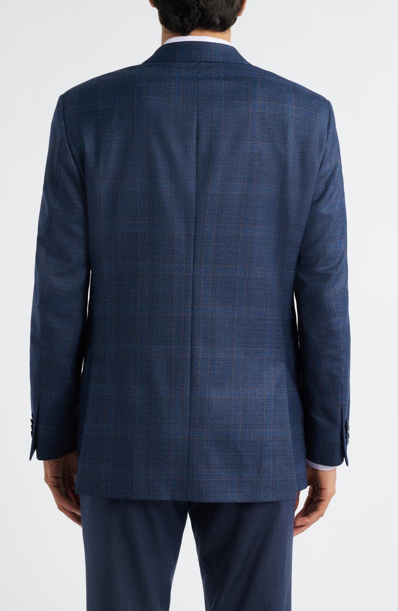 Peter Millar Flynn Classic Fit Windowpane Check Wool Sport Coat, Alternate, color, Blue