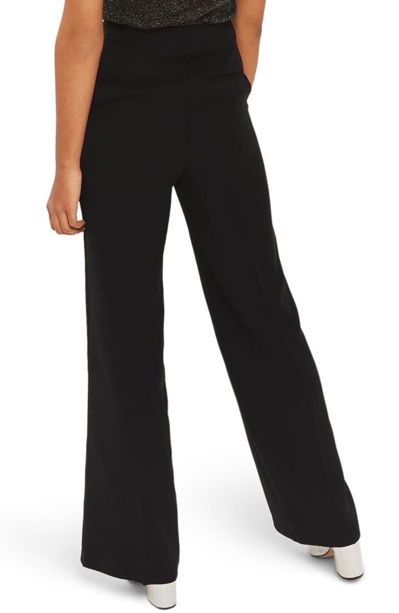 Topshop High Waist Wide Leg Trousers, Alternate, color,