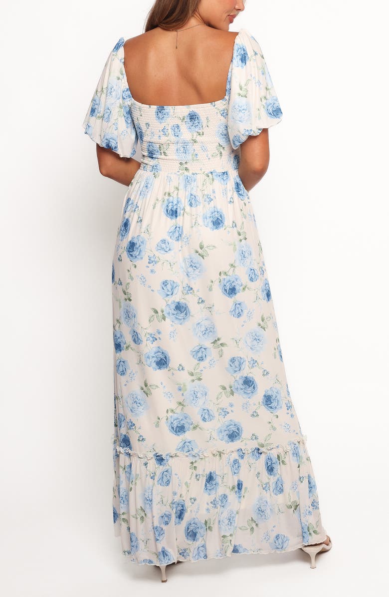 Petal & Pup Devon Short Sleeve A-Line Maxi Dress, Alternate, color, Summer Song