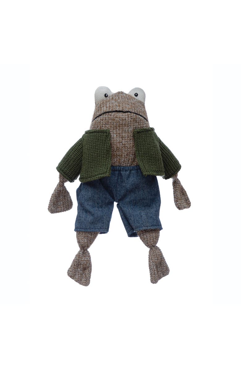 Storied Home Cotton Frog in Shirt and Shorts, Main, color, Grey