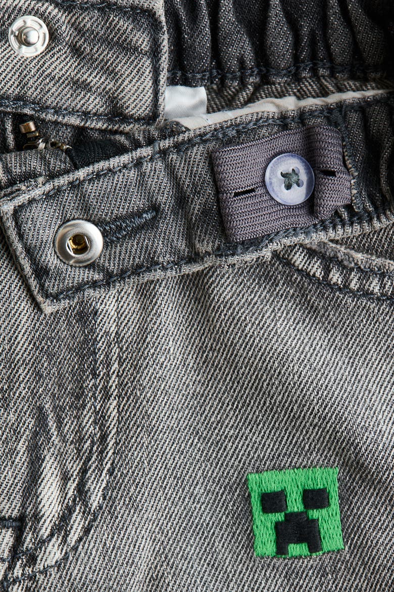 Regular Fit Printed  Jeans, Alternate, color, Denim gray/Minecraft