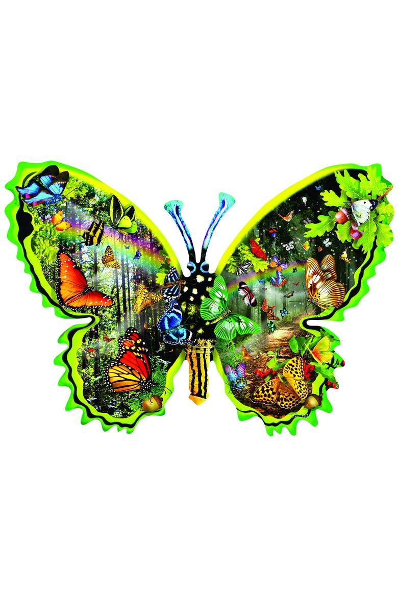 Butterfly Migration 1000 piece Jigsaw Puzzle for Adults Special Shape, Alternate, color, Multicolor