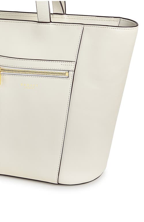Radley Pockets Icon Zip Leather Tote Bag In Chalk
