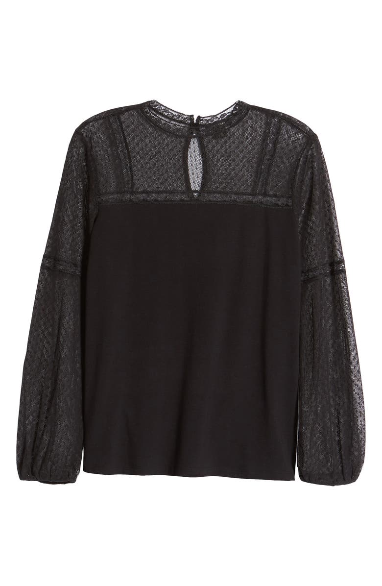 Halogen<sup>®</sup> Lace Yoke Top, Alternate, color, 