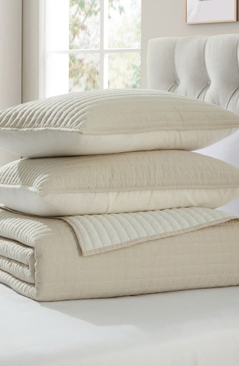 Pickstitch 3-Piece King Quilt Set