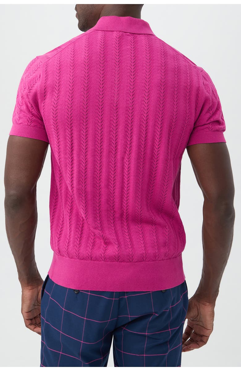 MR TURK Cole Short Sleeve Knit Polo, Alternate, color, Trina Pink