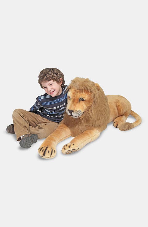 Oversized Plush Stuffed Lion