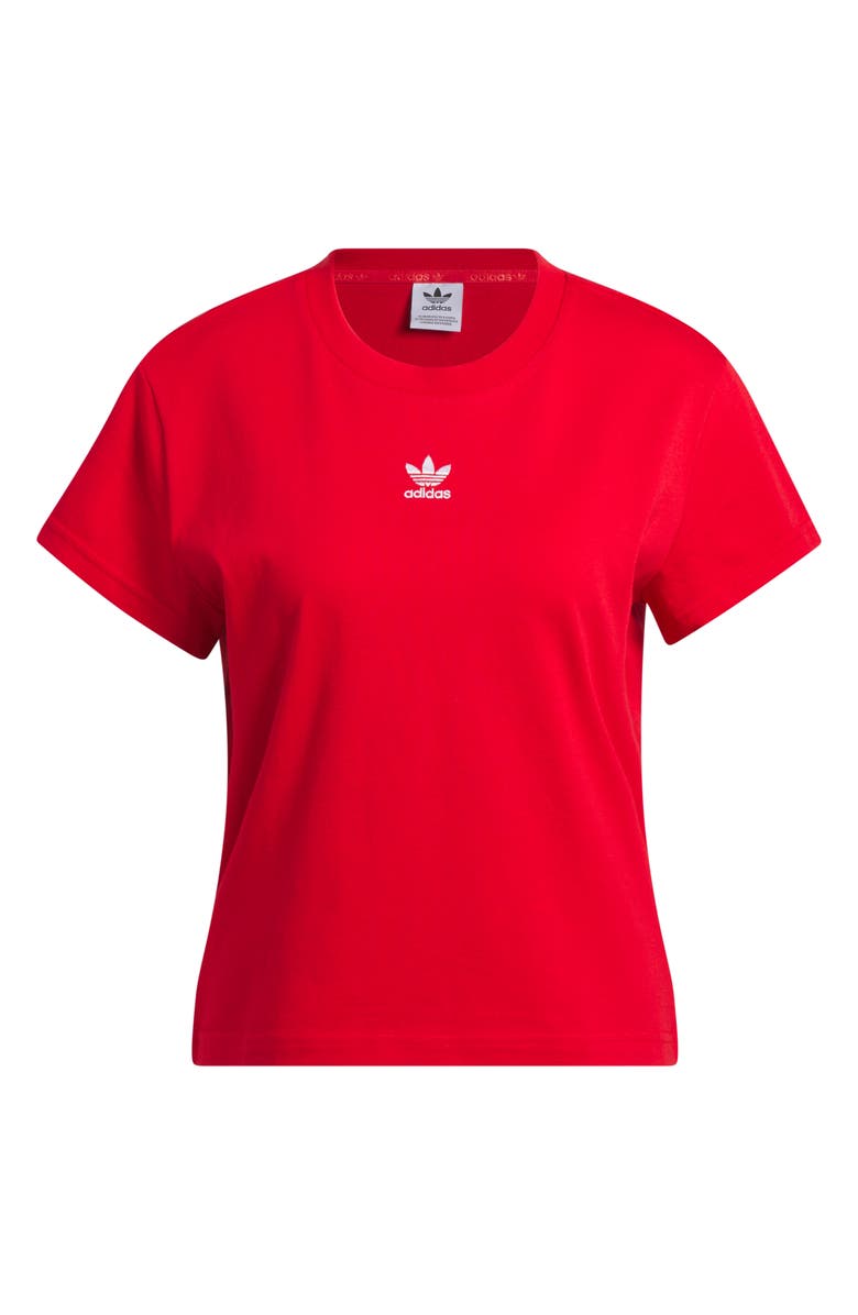 adidas Slim Fit Graphic T-Shirt, Alternate, color, Better Scarlet