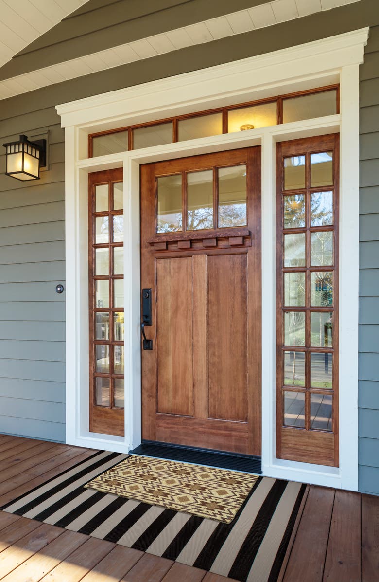 Design Imports Santa Fe Coir Doormat, Alternate, color, Brown