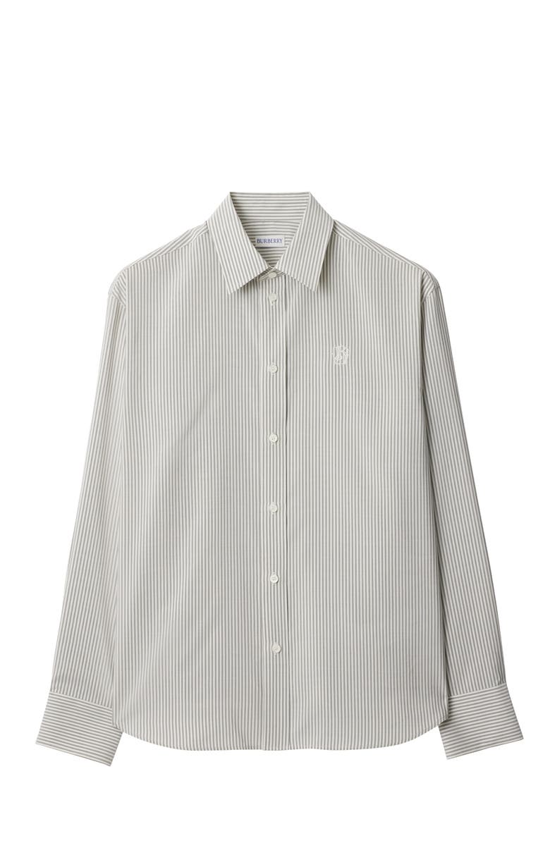Burberry Striped Silk Shirt, Main, color, 