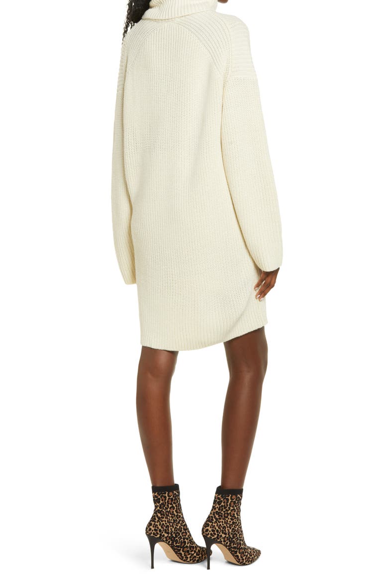 Culver Turtleneck Long Sleeve Sweater Dress, Alternate, color, WINTER WHITE