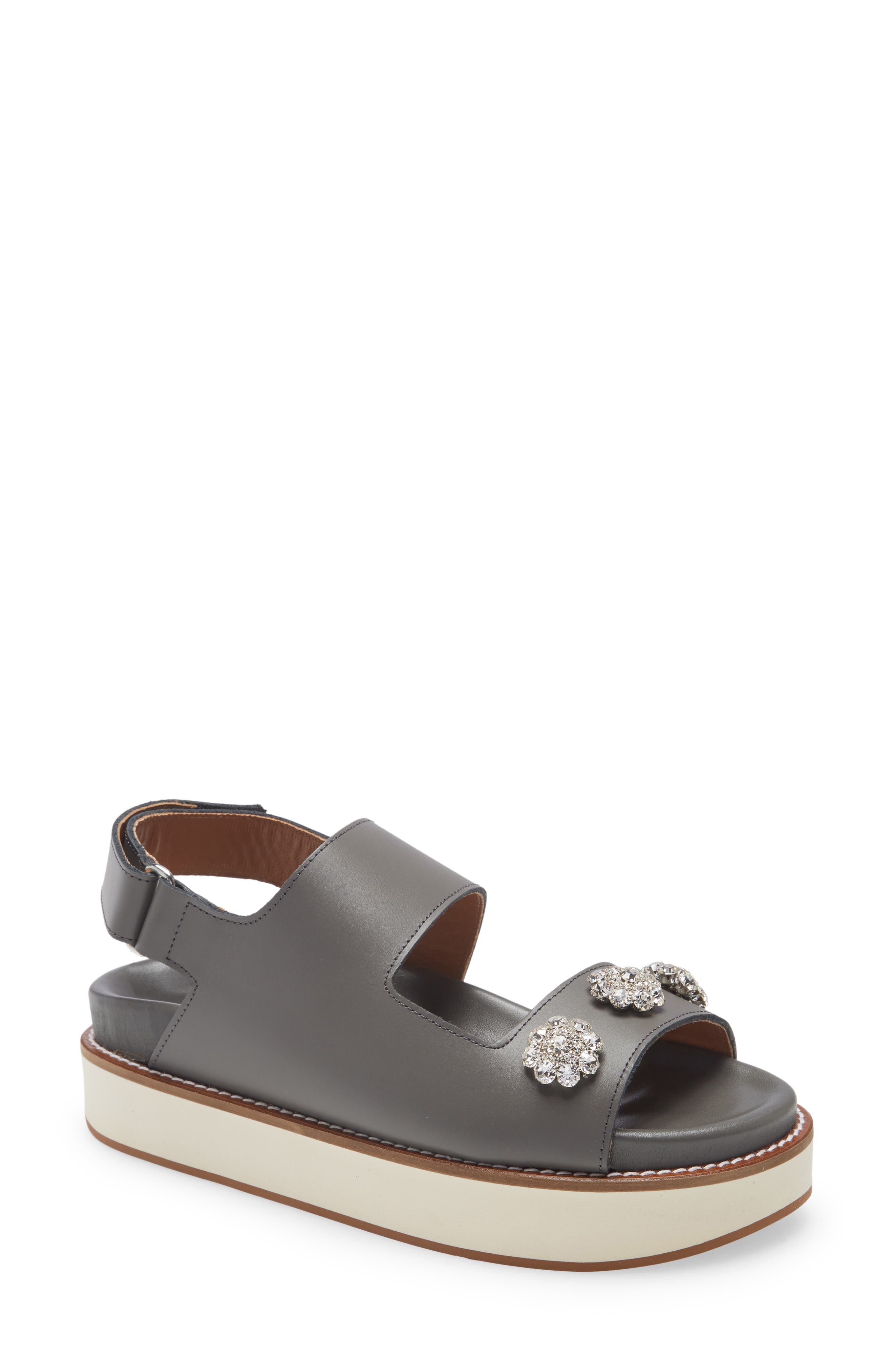 Ganni Juta Mid Deco Sandal, Main, color, 