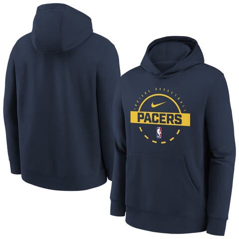 Youth Nike Navy Indiana Pacers 2025/26 Club Fleece Practice Hoodie