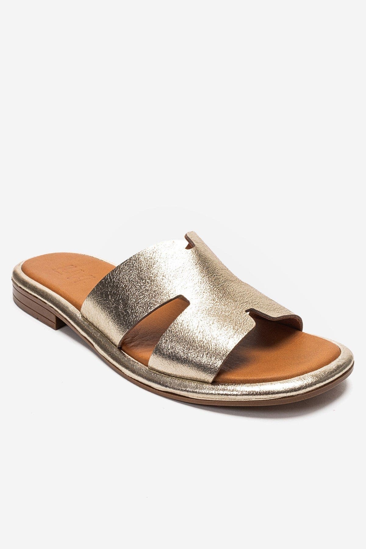 Brio Leather Sandal, Alternate, color, Gold