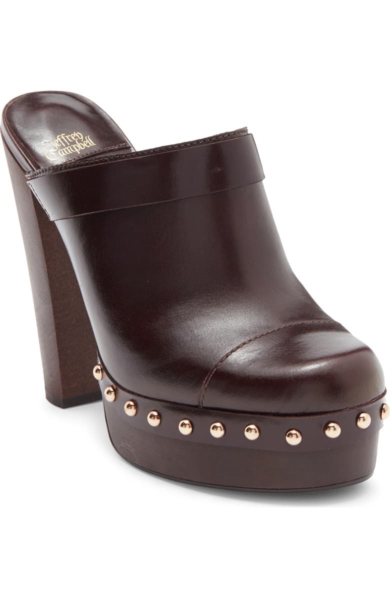 Jeffrey Campbell Confident Platform Mule, Main, color, Coffee Gold