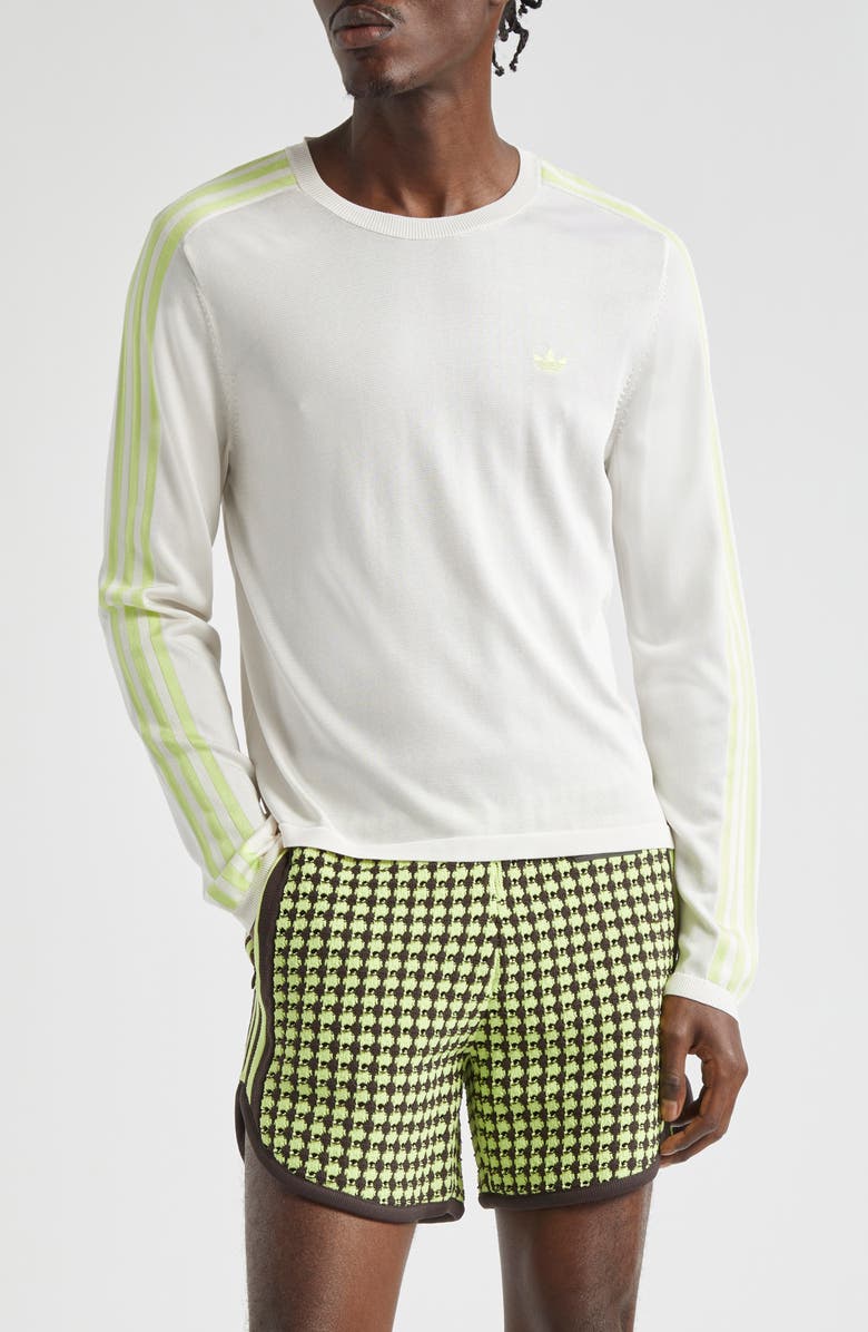 ADIDAS X WALES BONNER x Wales Bonner 3-Stripes Long Sleeve T-Shirt, Main, color,