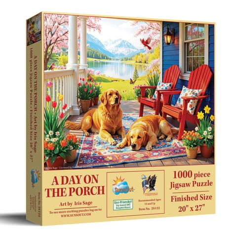 A Day on the Porch 1000 piece Jigsaw Puzzle for Adults
