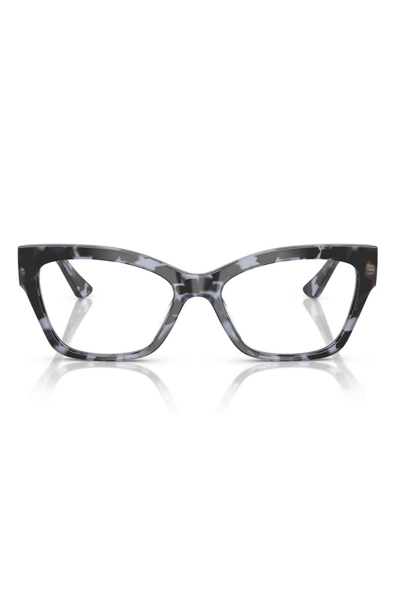 VOGUE 54mm Cat Eye Optical Glasses, Main, color, Blue Tortoise