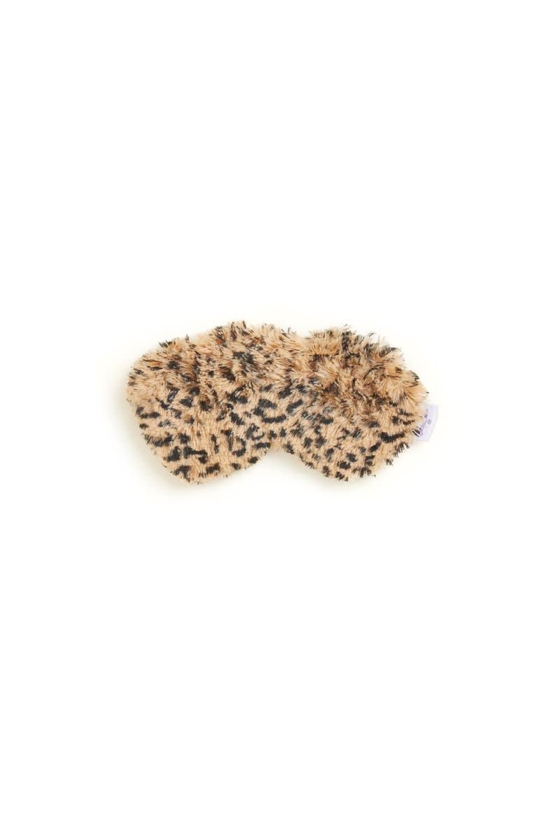 Plush Eye Mask, Alternate, color, Brown Multi Color