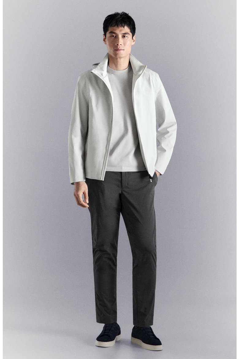Water Repellent Slim Fit Pants, Alternate, color, DARK HEATHER GREY