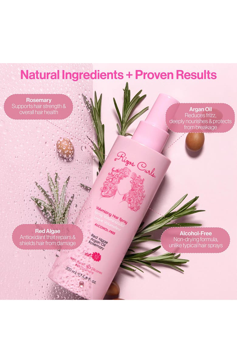 RIZOS CURLS Alcohol-Free Volumizing Hair Spray, Alternate, color, 