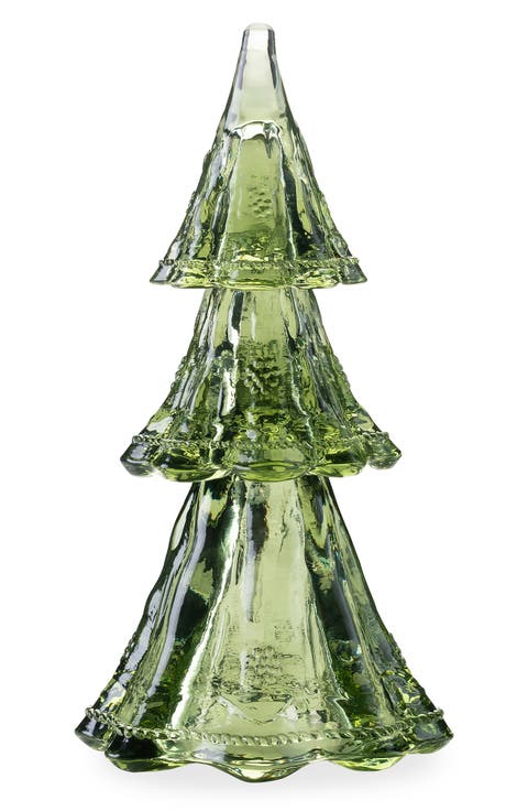 Berry & Thread Evergreen 10.5-Inch Stackable Glass Trees