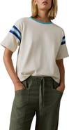 Faherty Throwback Stripe Sleeve Organic Cotton T-Shirt
