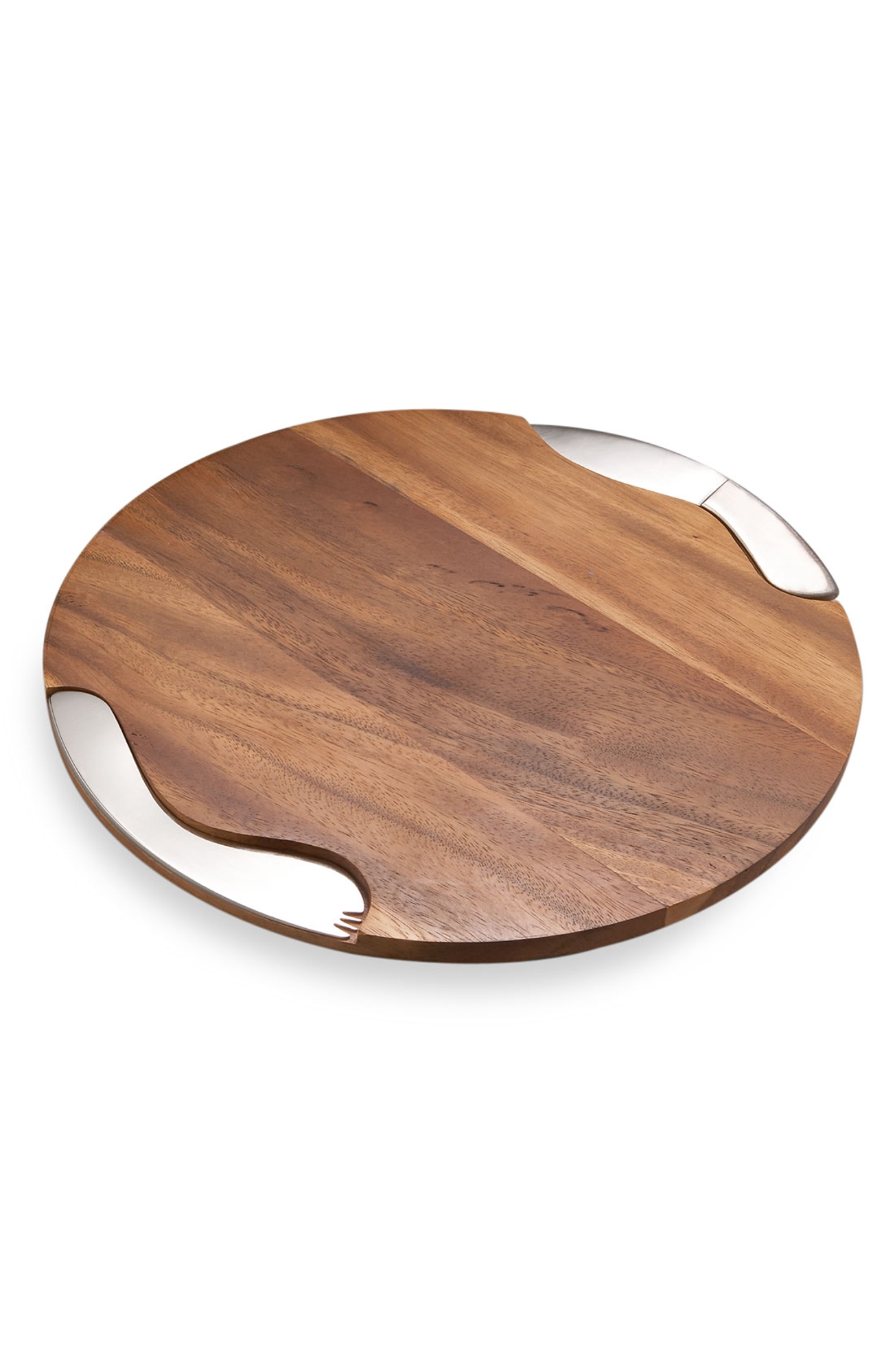 Nambé Cheese Block with Knife & Spreader - Brown