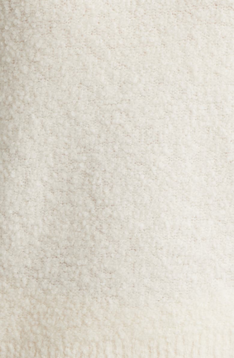 BOSS Fubrina Bouclé Wool
Cashmere Blend Mock Neck Sweater, Alternate, color, Soft Cream