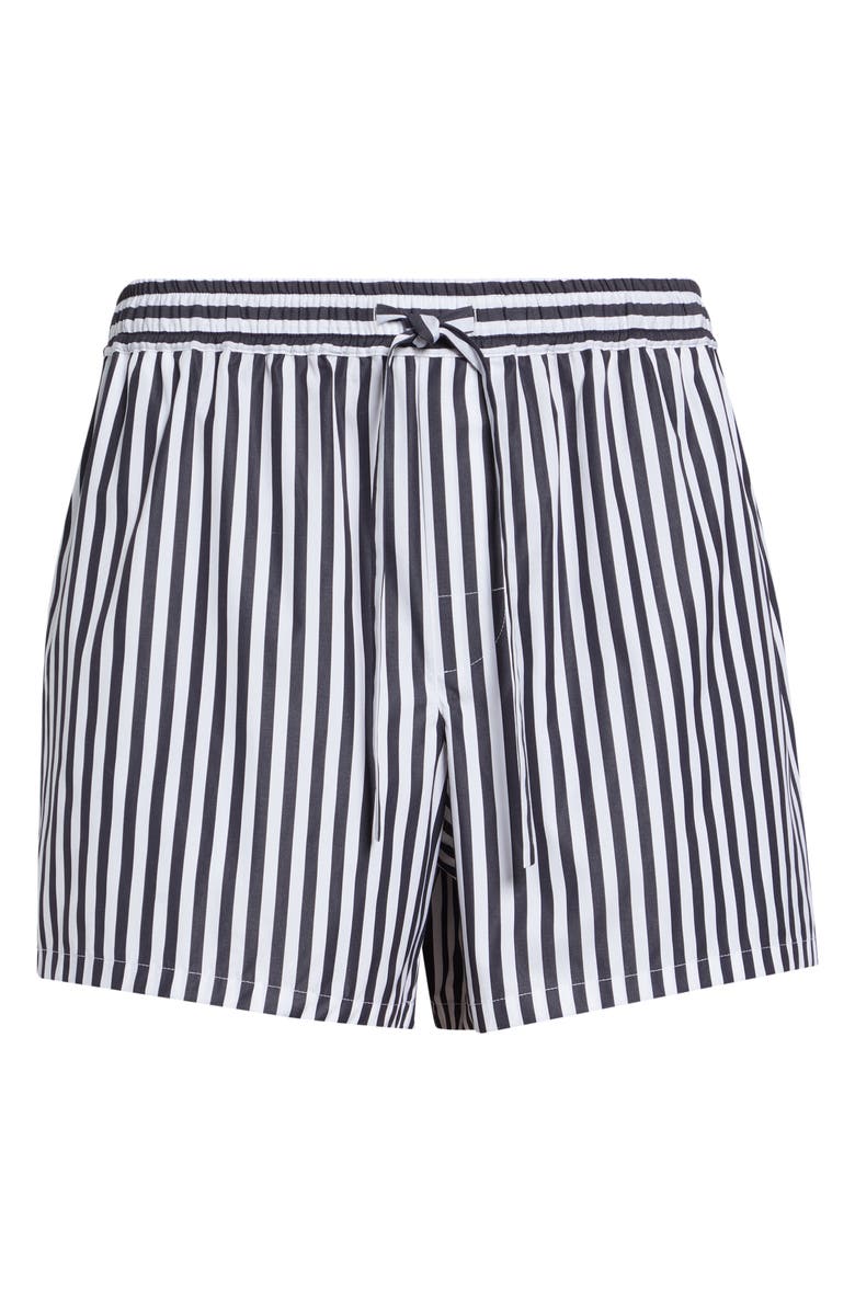Dolce&Gabbana Stripe Cotton & Silk Poplin Shorts, Main, color, S8057 Rigato