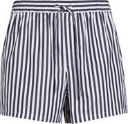 Dolce&Gabbana Stripe Cotton & Silk Poplin Shorts