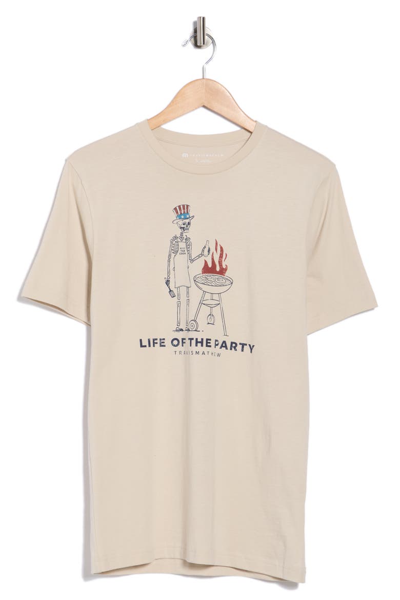 Grill & Thrill Cotton Graphic T-Shirt, Main, color, ITALIAN SAND
