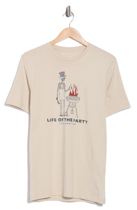 Grill & Thrill Cotton Graphic T-Shirt